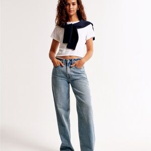 Abercrombie & Fitch Slouchy Mid Rise Jeans